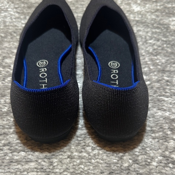 EEUC Rothy's The Point II Black pointed toe flats size 10W - Picture 4 of 7